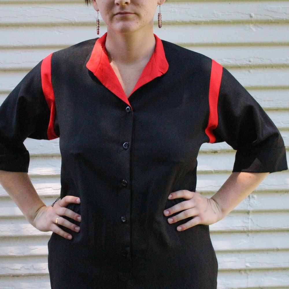 80s Color Block Dress